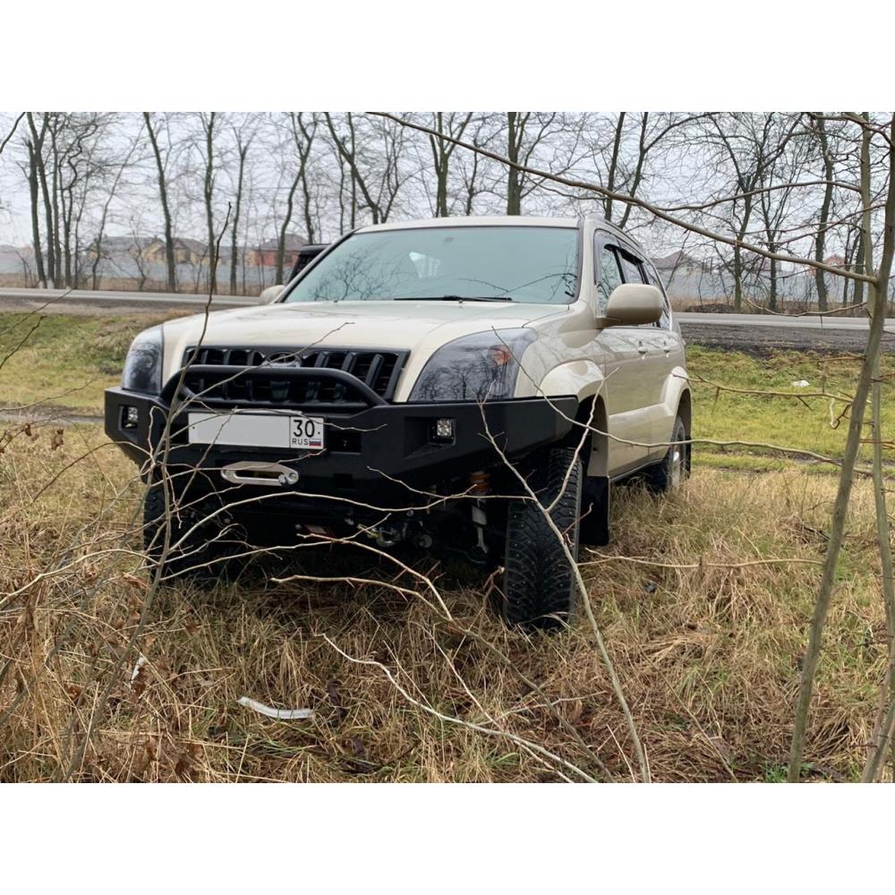 Бампер силовой передний Toyota Land Cruiser Prado 120 с защитной дугой.
