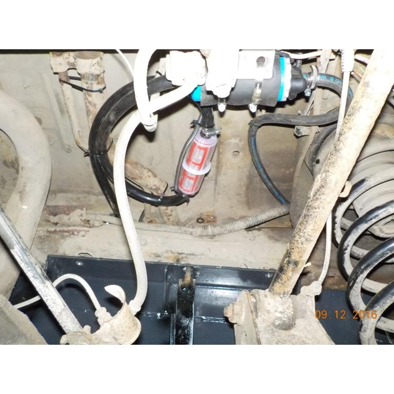 Доп бак 170л в задний свес вместо зап колеса. Лифт подвески 2" (Эконом)