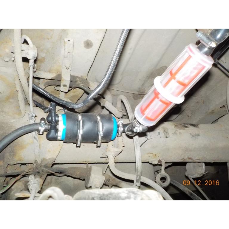 Доп бак 170л в задний свес вместо зап колеса. Лифт подвески 2" (Эконом)