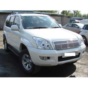 Хромированная решётка радиатора на а/м Toyota Land Cruiser Prado 120 Series
