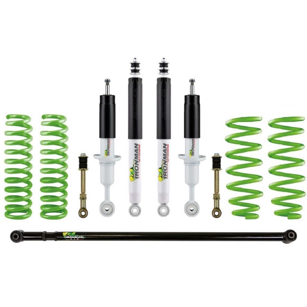 Комплект подвески Ironman Toyota Land Cruiser Prado 120 амортизаторы Foam Cell масляные LWB нагрузка 300+ кг лифт 45 мм