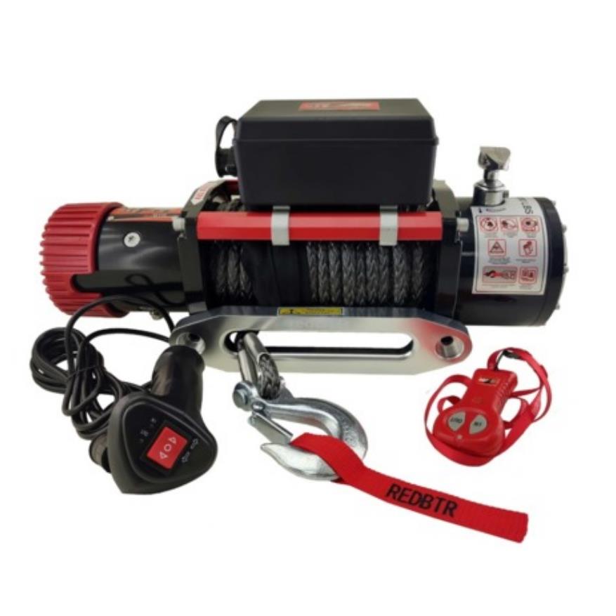 Лебедка "redBTR" серия "HUNTER" 12, 12V, 5448 кг, с синтетическим тросом