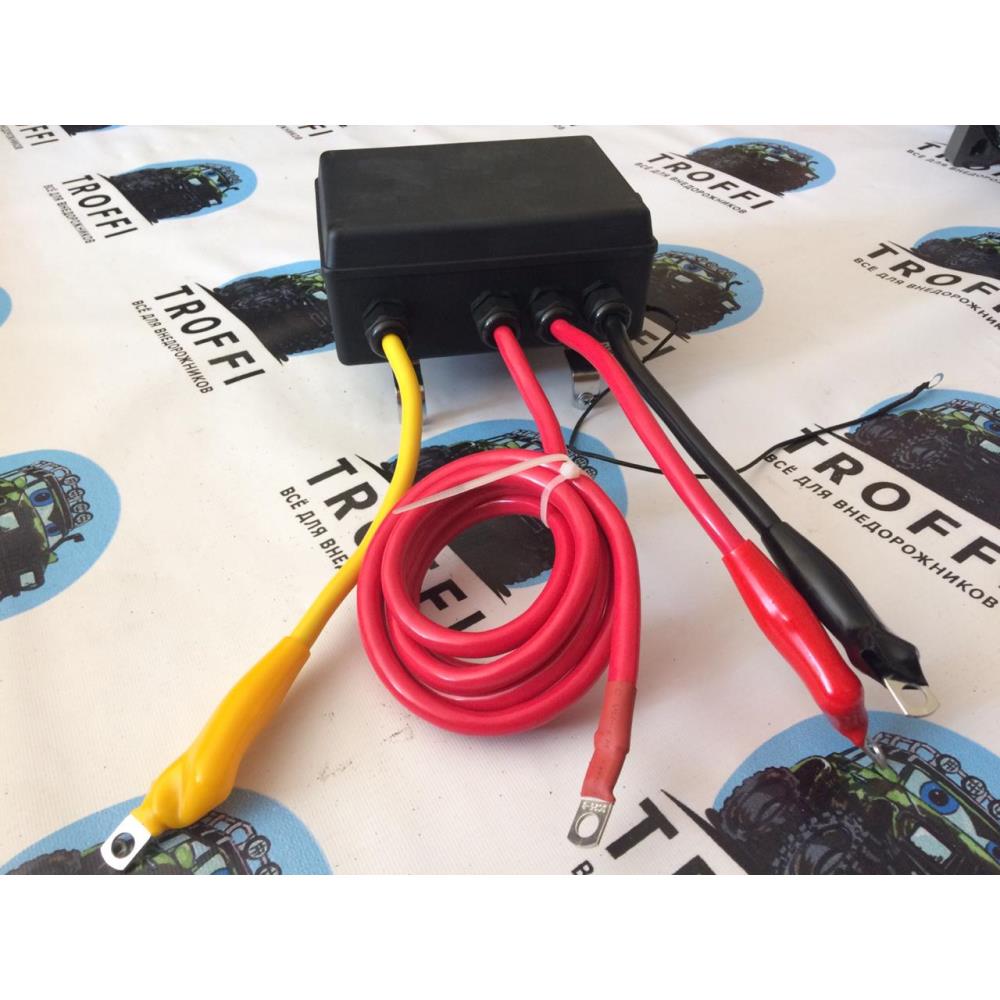 Лебёдка электрическая 12V Electric Winch 12000 lbs 5443 кг (влагозащищенная) синт. трос