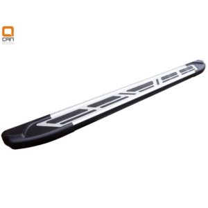 Пороги алюминиевые Can Otomotiv (Corund Silver) Toyota Prado LC120