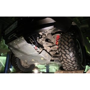Защита днища силовая Toyota Land Cruiser 120 (радиатора и редуктора, КПП и раздаточной коробки)