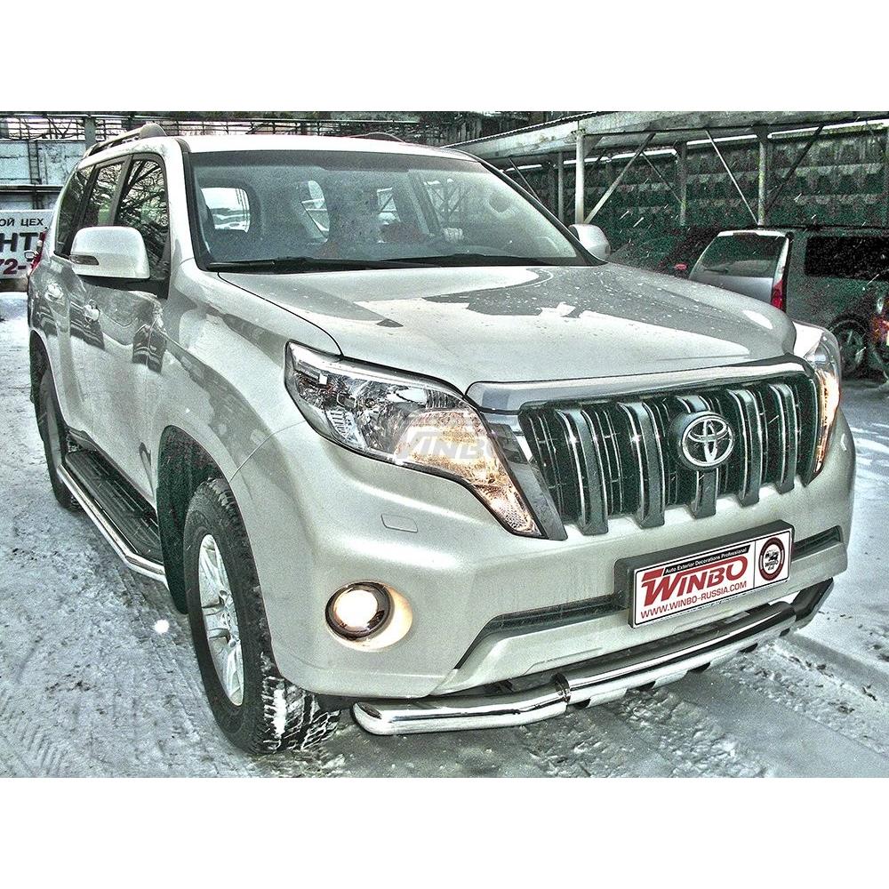 ЗАЩИТА ПЕРЕДНЕГО БАМПЕРА TOYOTA LAND CRUISER PRADO FJ120 2002-2009