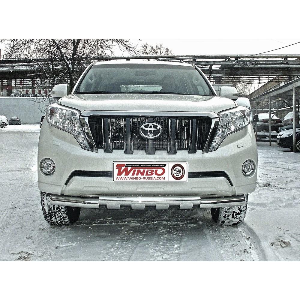 ЗАЩИТА ПЕРЕДНЕГО БАМПЕРА TOYOTA LAND CRUISER PRADO FJ120 2002-2009