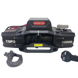 Лебедка автомобильная 4REVO TRX-TOP-12000 12V (синтетический трос) комбинированный пульт
